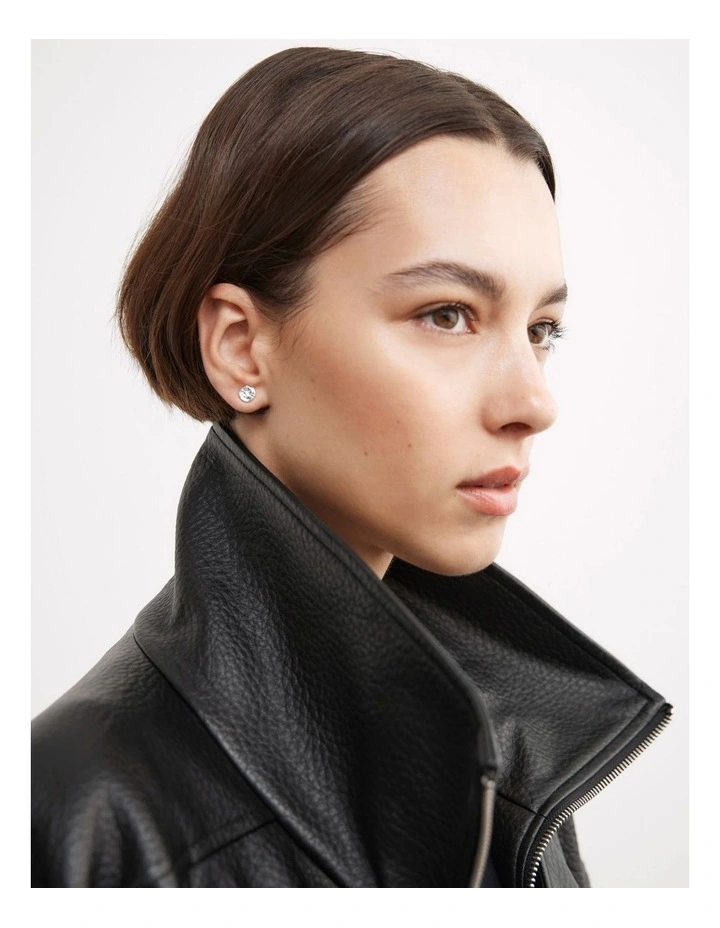 Tabitha Stud Earrings in Silver image 2