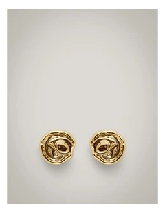 Tabitha Stud Earrings in Gold