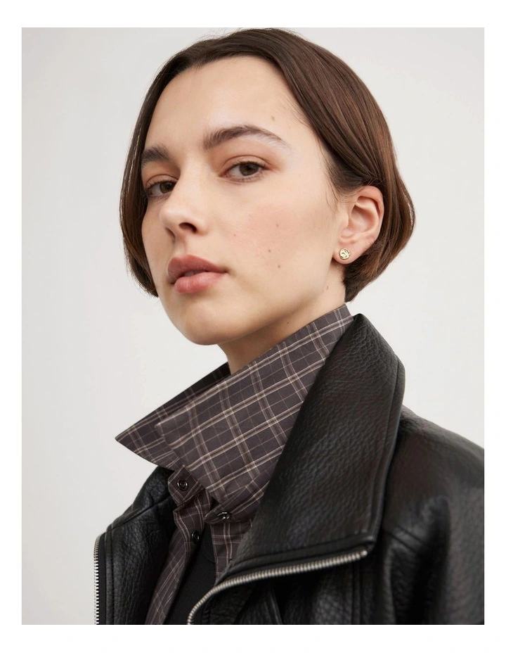 Tabitha Stud Earrings in Gold image 2