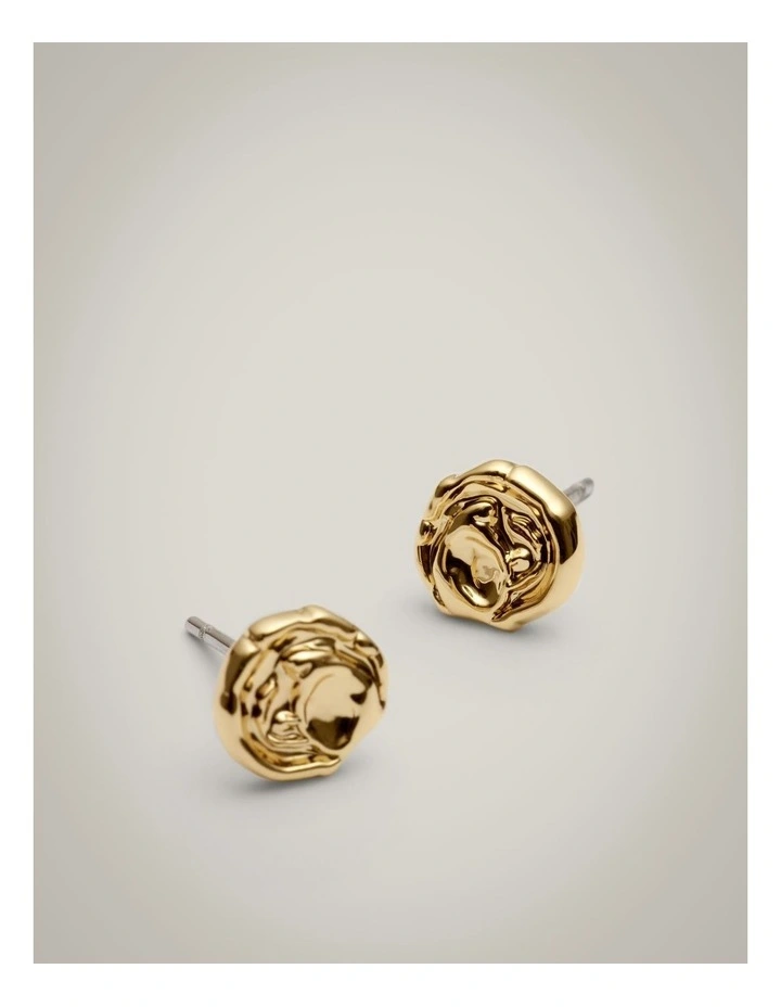 Tabitha Stud Earrings in Gold image 4