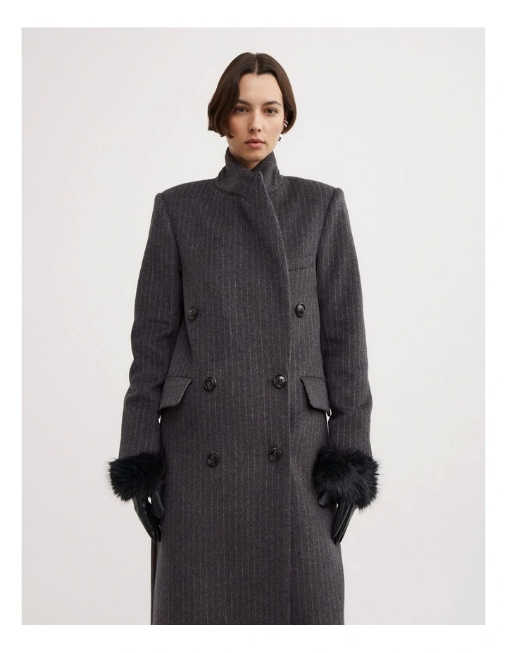 Faux Fur Gloves in Black image 6