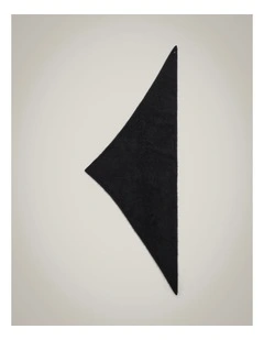 Fluffy Cashmere Scarf in Black