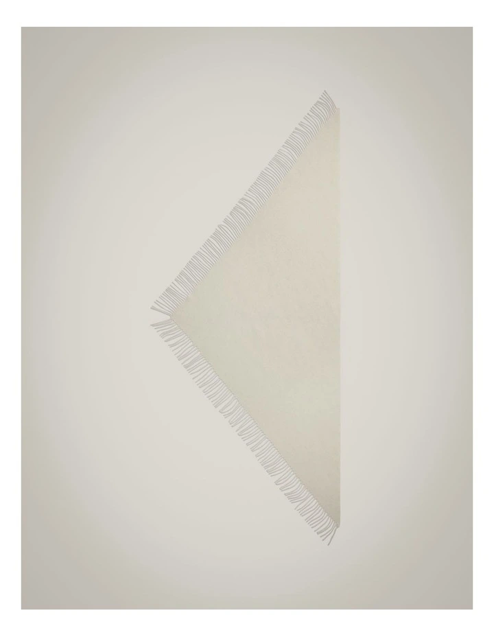 Fringe Triangle Scarf in Sand image 1