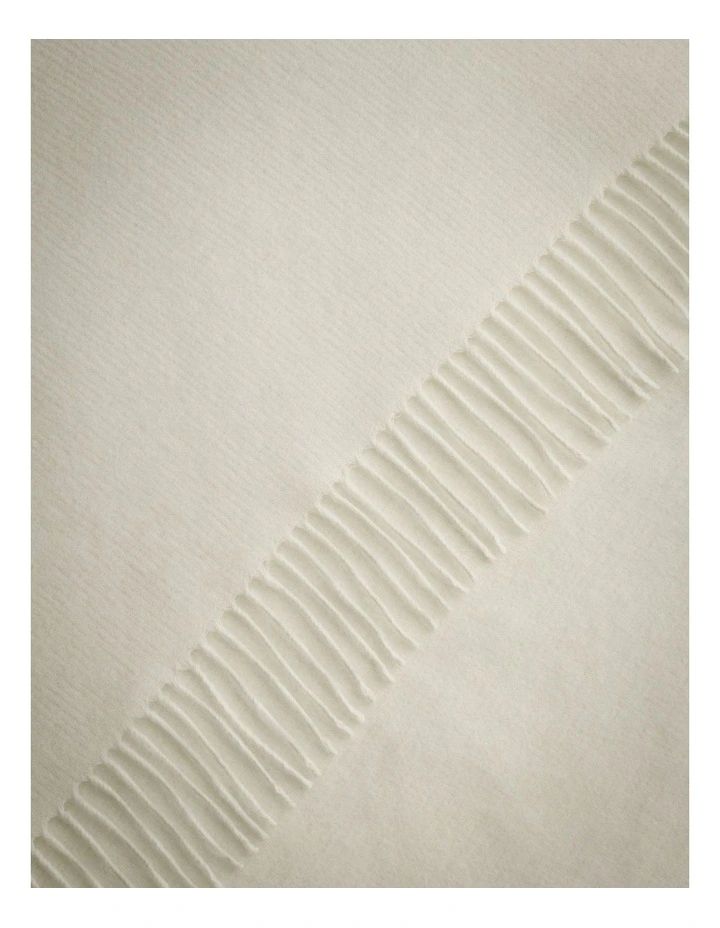 Fringe Triangle Scarf in Sand image 3