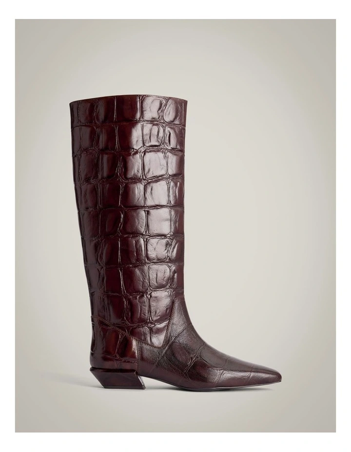 Ally Boots in Fig image 1