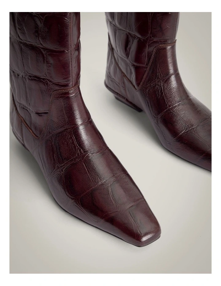 Ally Boots in Fig image 4