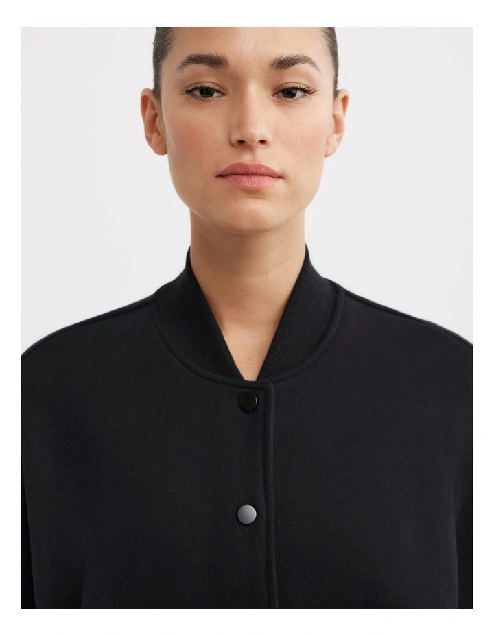 Varsity Jacket in Black image 3