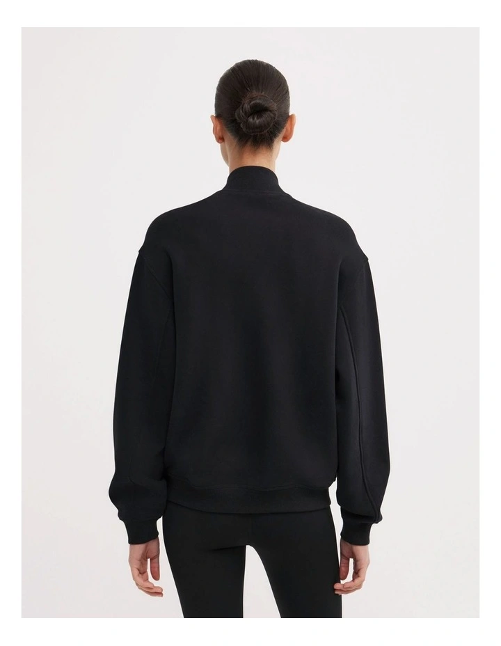 Varsity Jacket in Black image 6