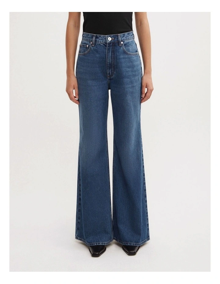 Bootcut Denim Jeans in Pacific Wash image 2