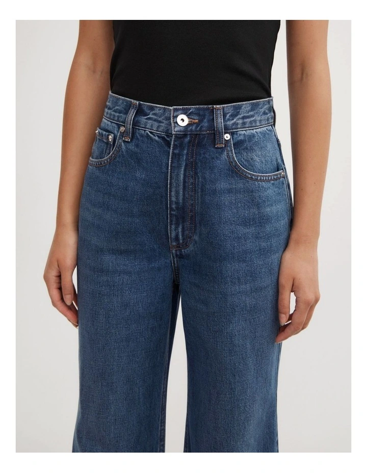 Bootcut Denim Jeans in Pacific Wash image 4