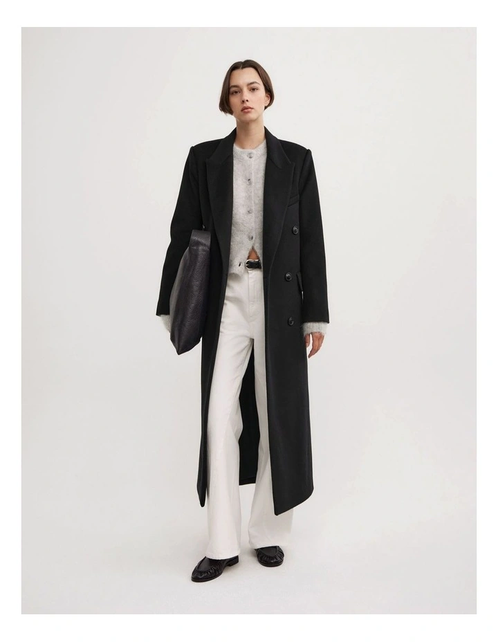 Fluffy Crew Cardigan in Light Grey Marle image 4