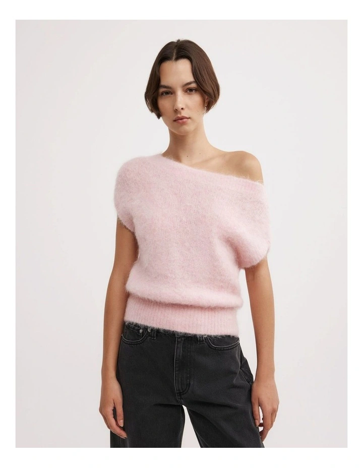 Asymmetric Fluffy Top in Primrose Marle image 1