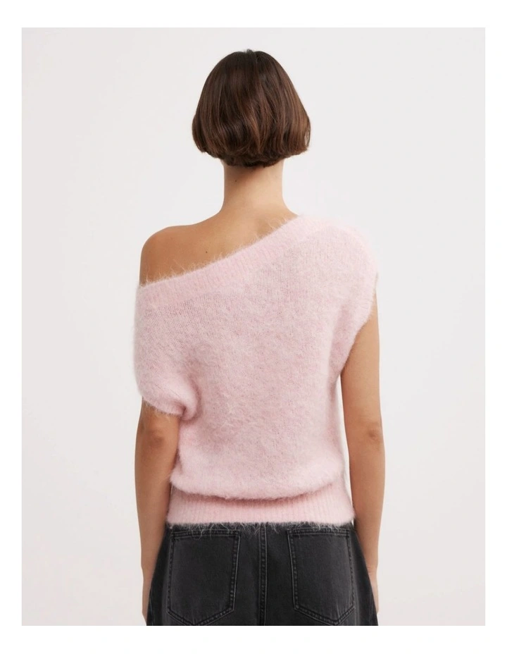 Asymmetric Fluffy Top in Primrose Marle image 4