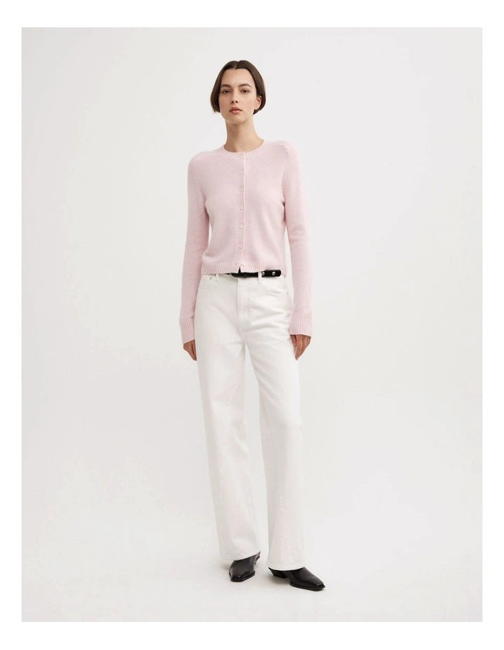 Cashmere Cardigan in Primrose image 2