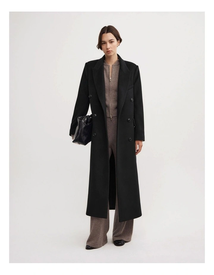 Cashmere Bomber in Dark Truffle Marle image 5