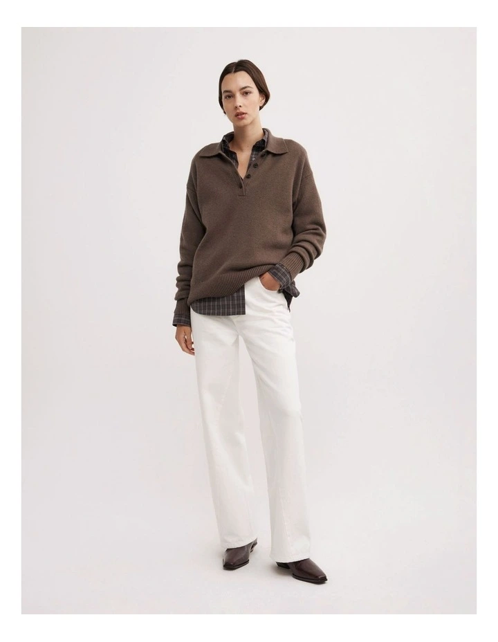 Polo Knit Jumpers in Dark Truffle Marle image 6
