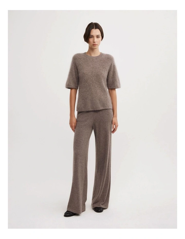 Cashmere Pants in Dark Truffle Marle image 1