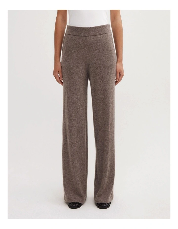 Cashmere Pants in Dark Truffle Marle image 2