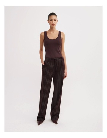 Aubergine Pinstripe colour