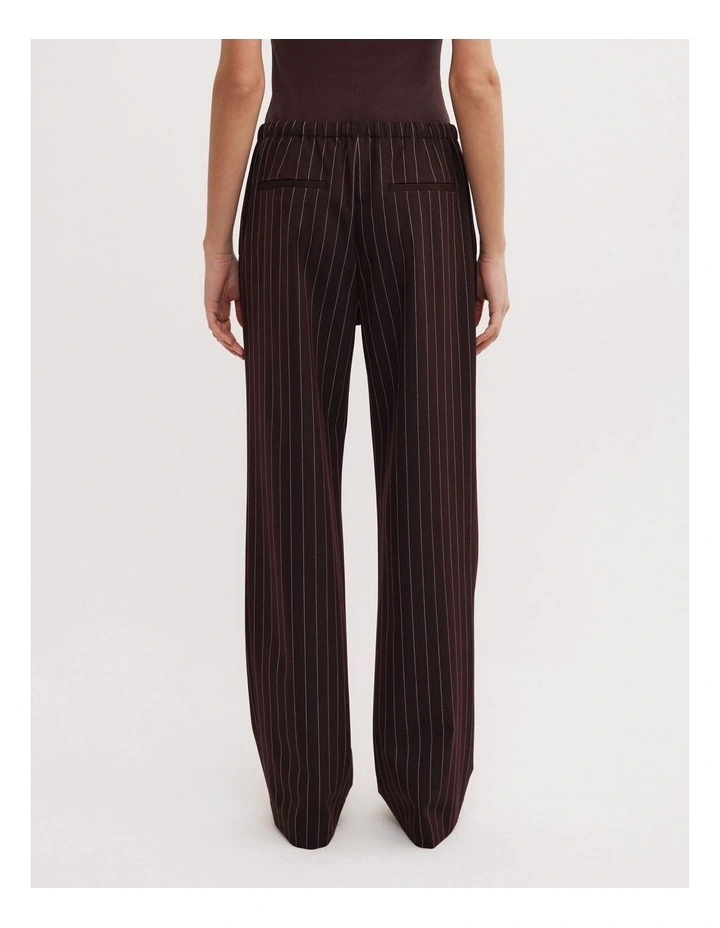 Pinstripe Pant in Aubergine image 5