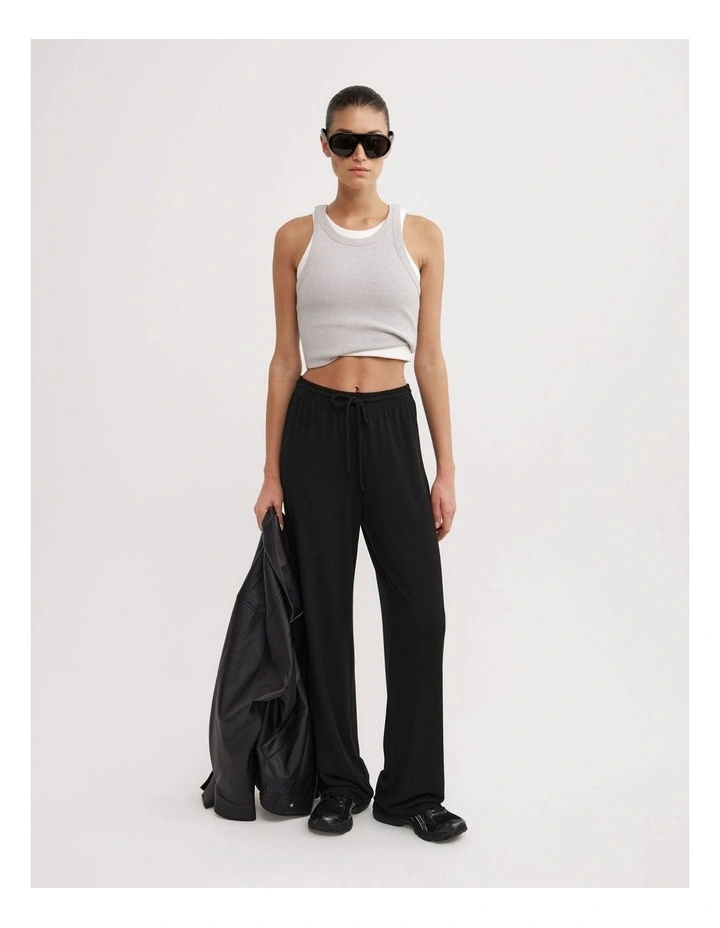 Jersey Lounge Pants in Black image 3