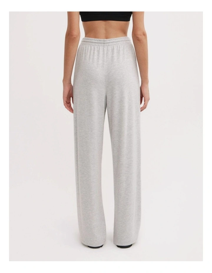 Jersey Lounge Pants in Light Grey Marle image 2