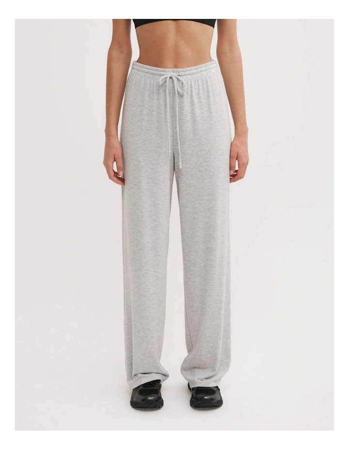 Jersey Lounge Pants in Light Grey Marle image 5