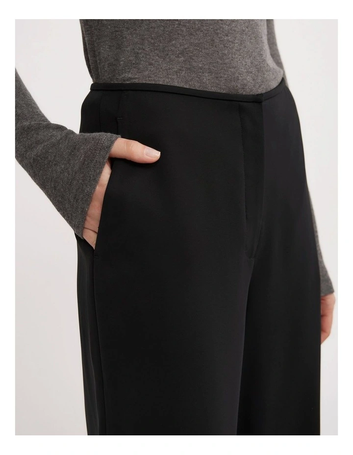 Fine Waistband Pant in Black image 4