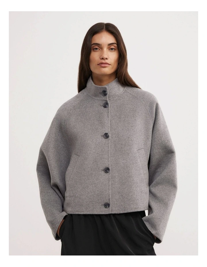 Double Faced Funnel in Light Grey Marle image 1