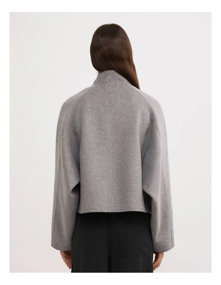 Double Faced Funnel in Light Grey Marle image 4