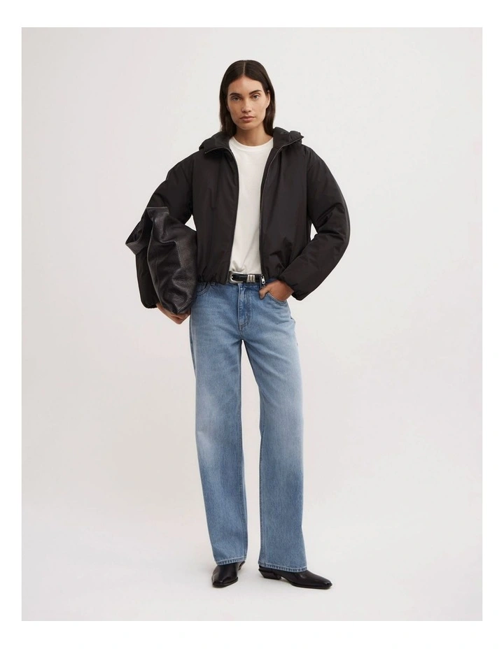 Bubble Puffer Jacket in Black image 2
