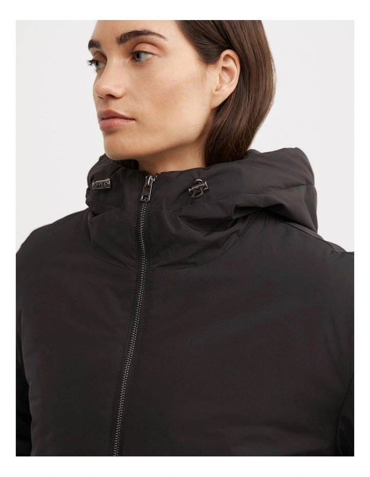 Bubble Puffer Jacket in Black image 4