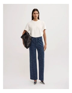 Boucle Denim Jeans in Indigo