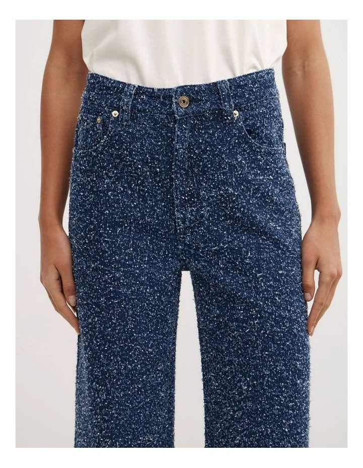 Boucle Denim Jeans in Indigo image 3