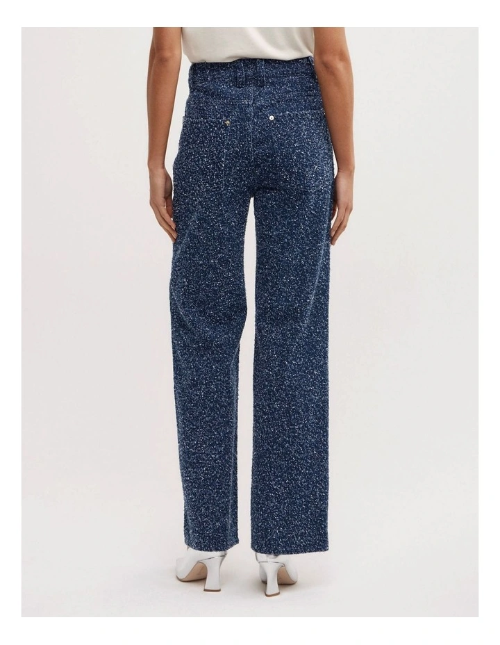 Boucle Denim Jeans in Indigo image 4