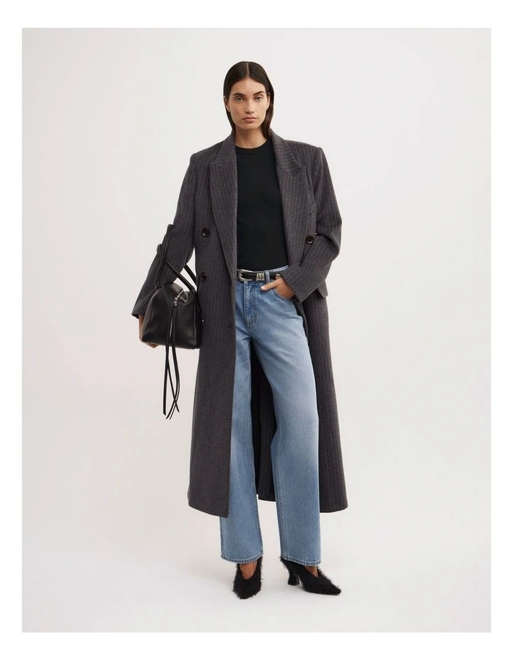 Mid Rise Straight Jeans in Vibrant Indigo Wash image 1