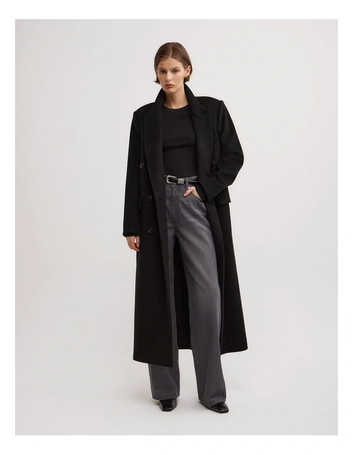Wide Leg Jeans in Faded Grey image 3