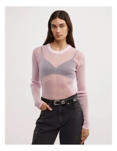 Variegated Rib Knit in Ballet