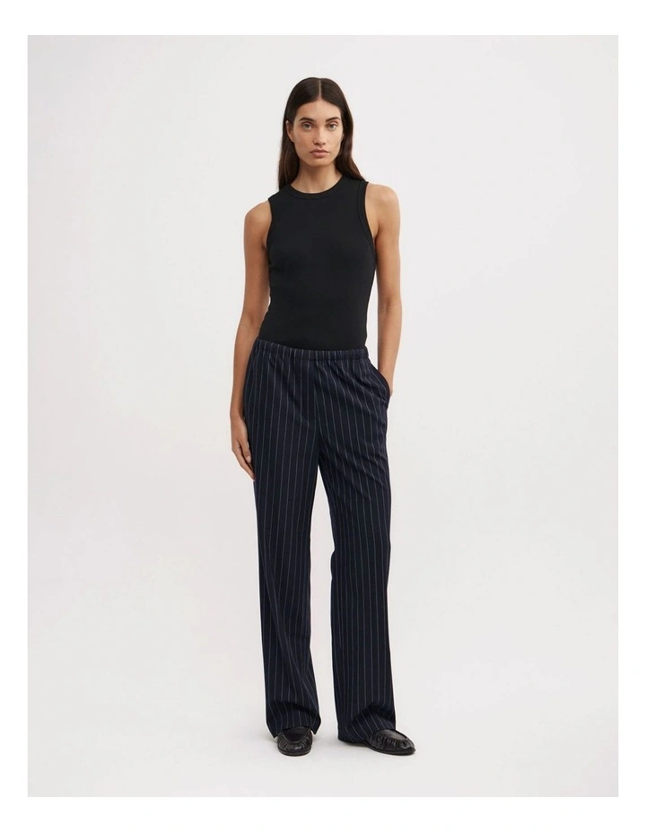 Pinstripe Pant in Navy Pinstripe image 1