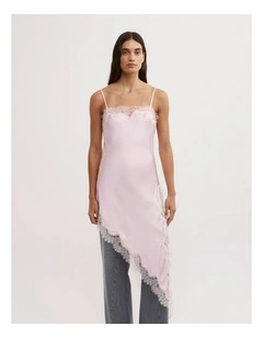 Asymmetric Tunic Top in Pastel Pink