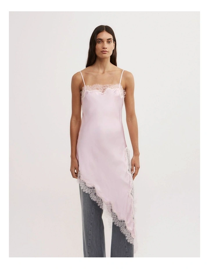 Asymmetric Tunic Top in Pastel Pink image 1