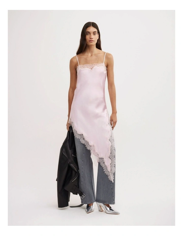 Asymmetric Tunic Top in Pastel Pink image 3