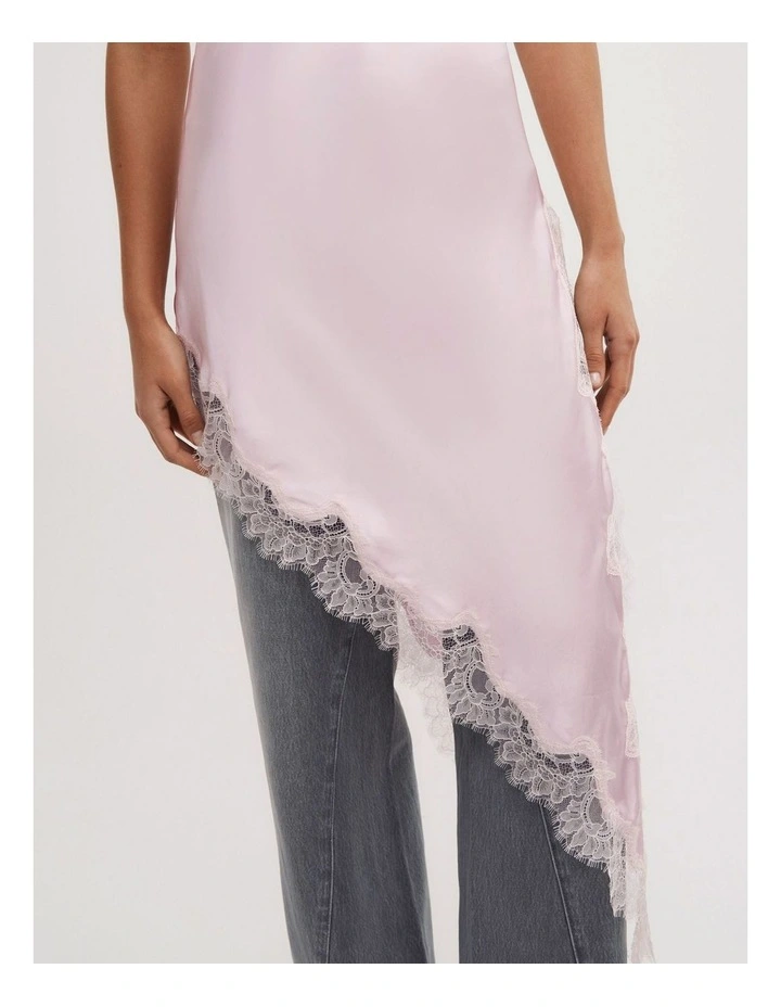 Asymmetric Tunic Top in Pastel Pink image 5