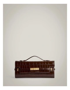 Gigi Top Handle Bag in Bitter Chocolate