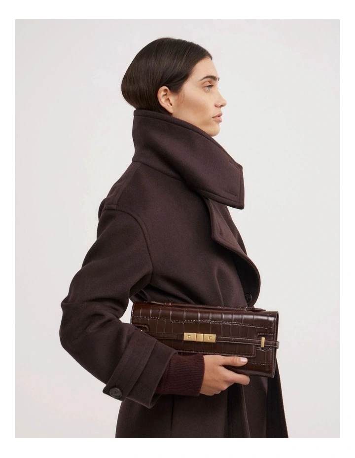 Gigi Top Handle Bag in Bitter Chocolate image 2