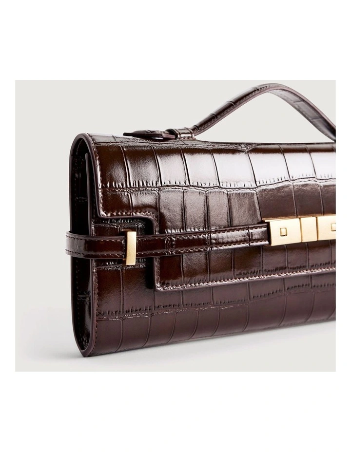 Gigi Top Handle Bag in Bitter Chocolate image 3