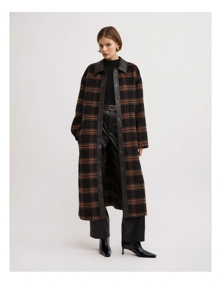 Check Coat in Check image 1