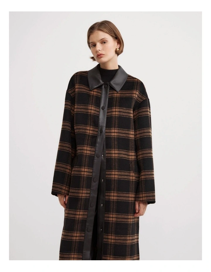 Check Coat in Check image 2
