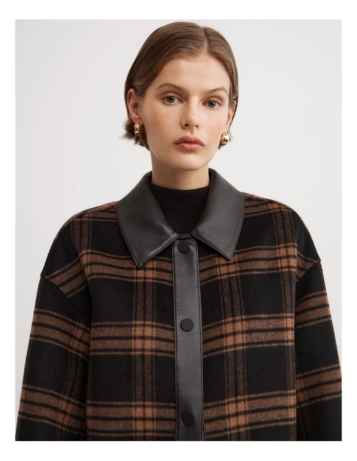 Check Coat in Check image 3