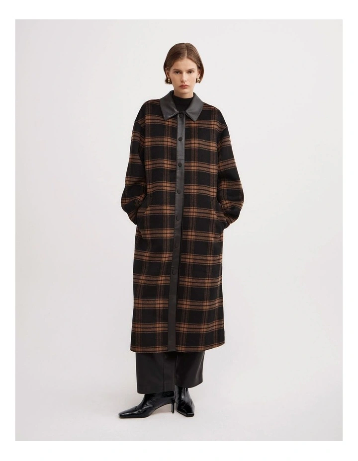 Check Coat in Check image 4